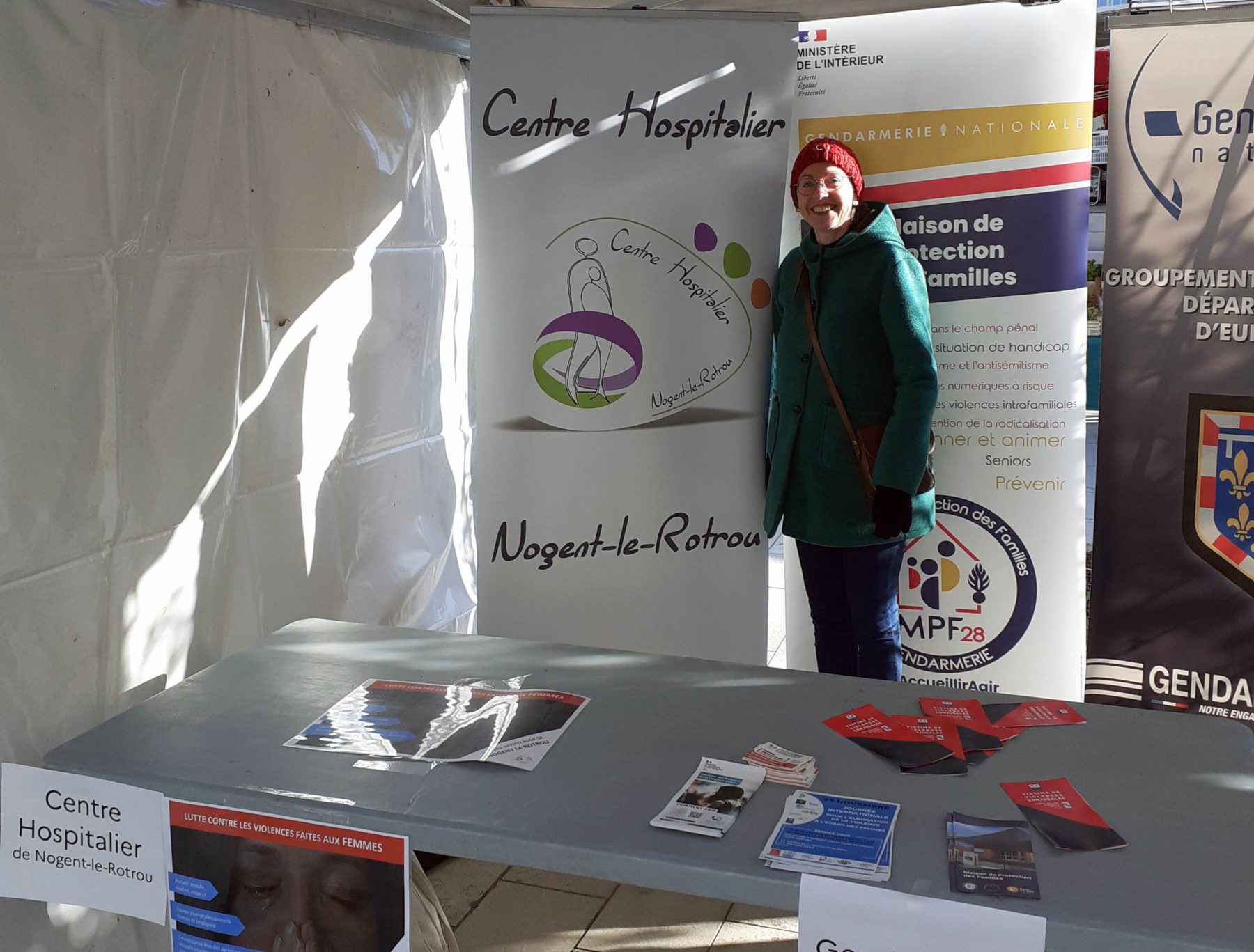 Stand du Centre Hospitalier de Nogent-le-Rotrou au forum